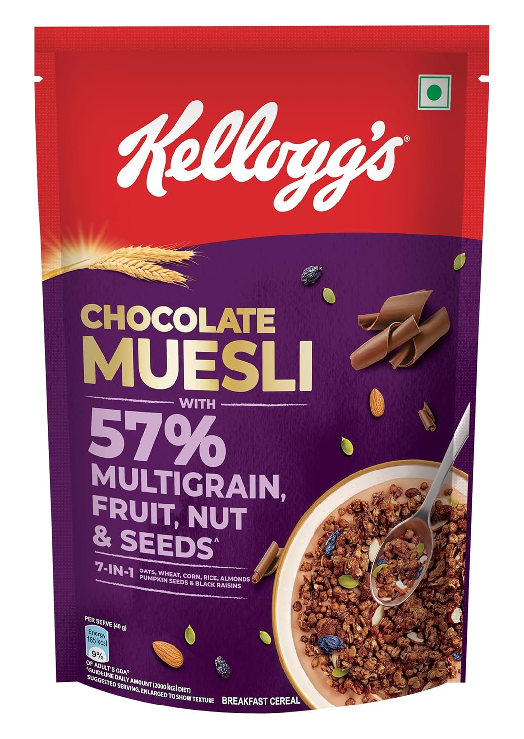 KELLOGGS CHOCOLATE MUESLI 450GM
