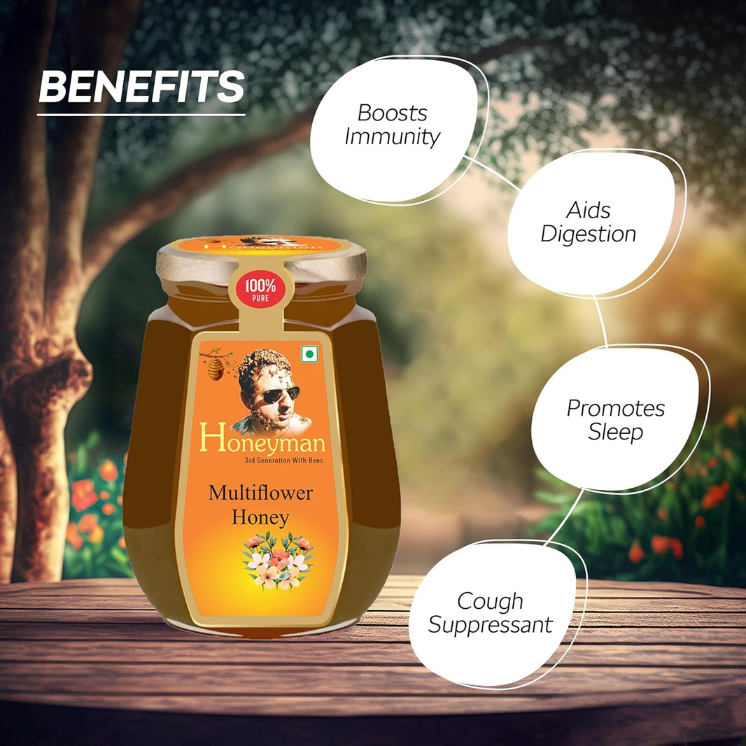 HONEYMAN MULTIFLOWER HONEY 250 GM