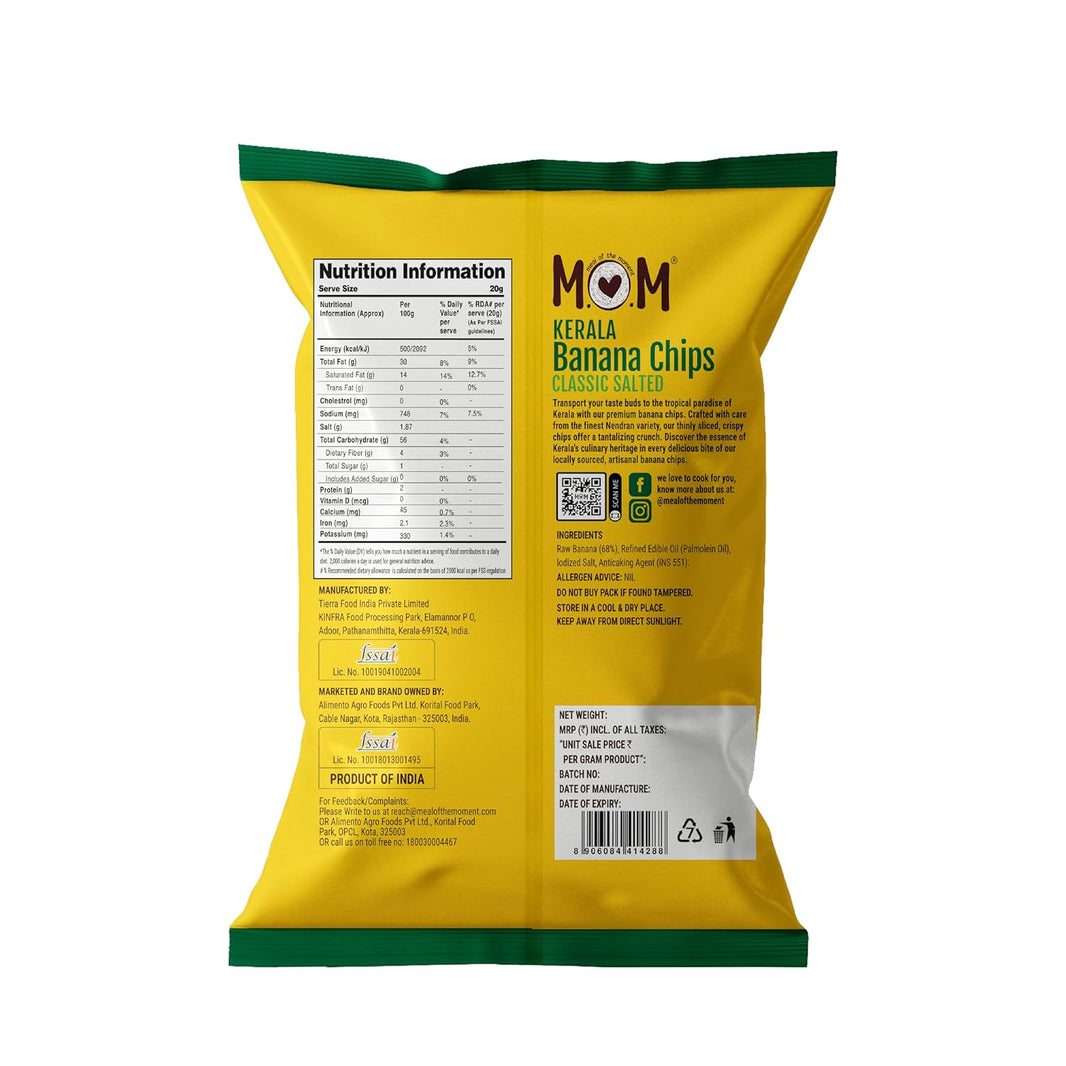 MOM KERALA BANANA CHIPS CLASSIC SALTED