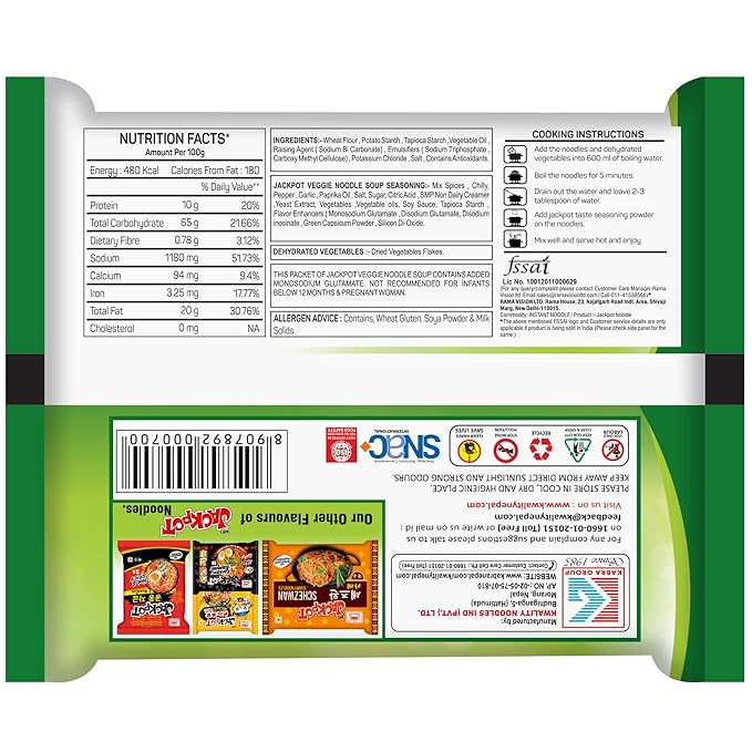 JACKPOT VEGGIE NOODLE SOUP 100 GM
