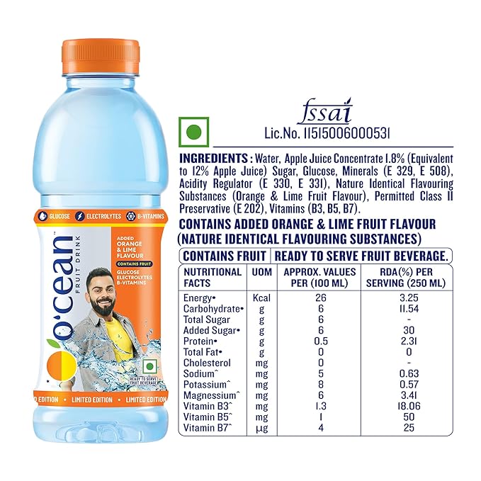 OCEAN FRUIT DRINK ORANGE & LEMON FLAVOUR