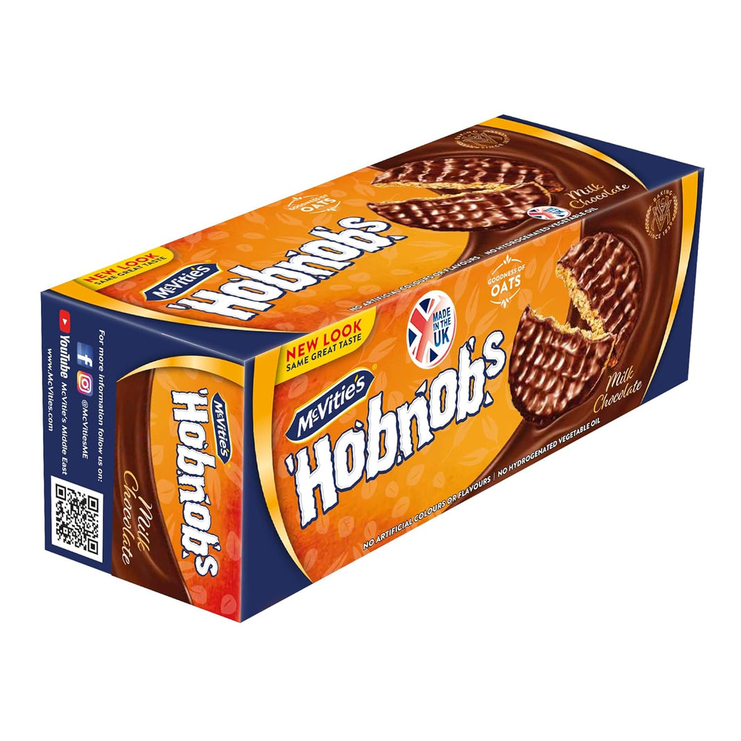 MC VITIES HOBNOBS OATY ONE WITH DARK CHOCLATE BISCUITS