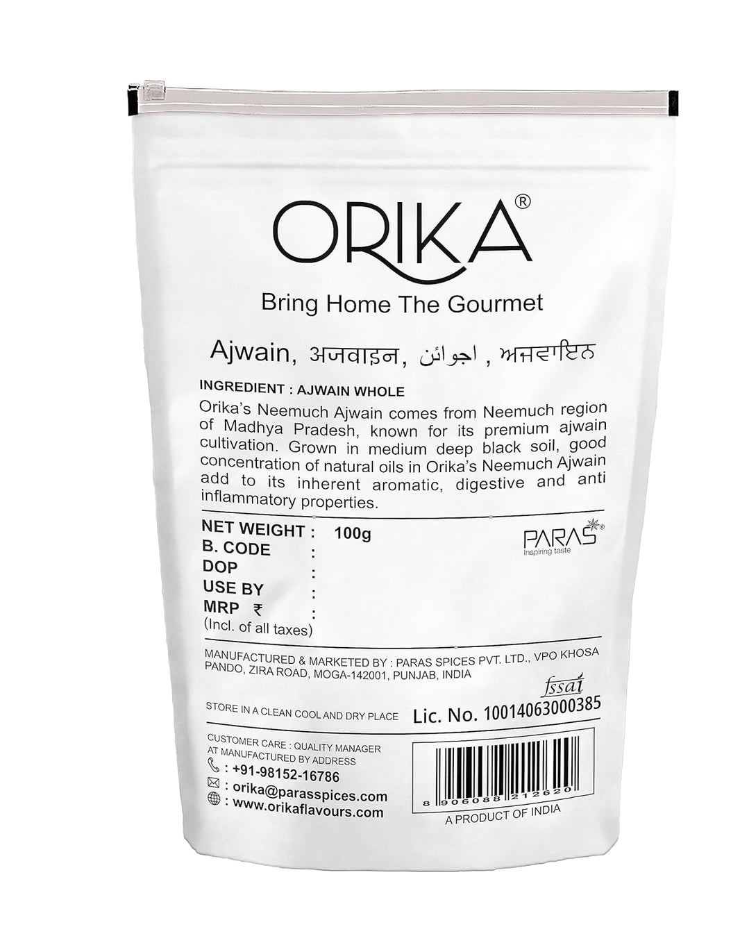 ORIKA AJWAIN 100G