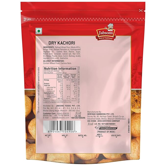 JABSONS DRY KACHORI 160 GM