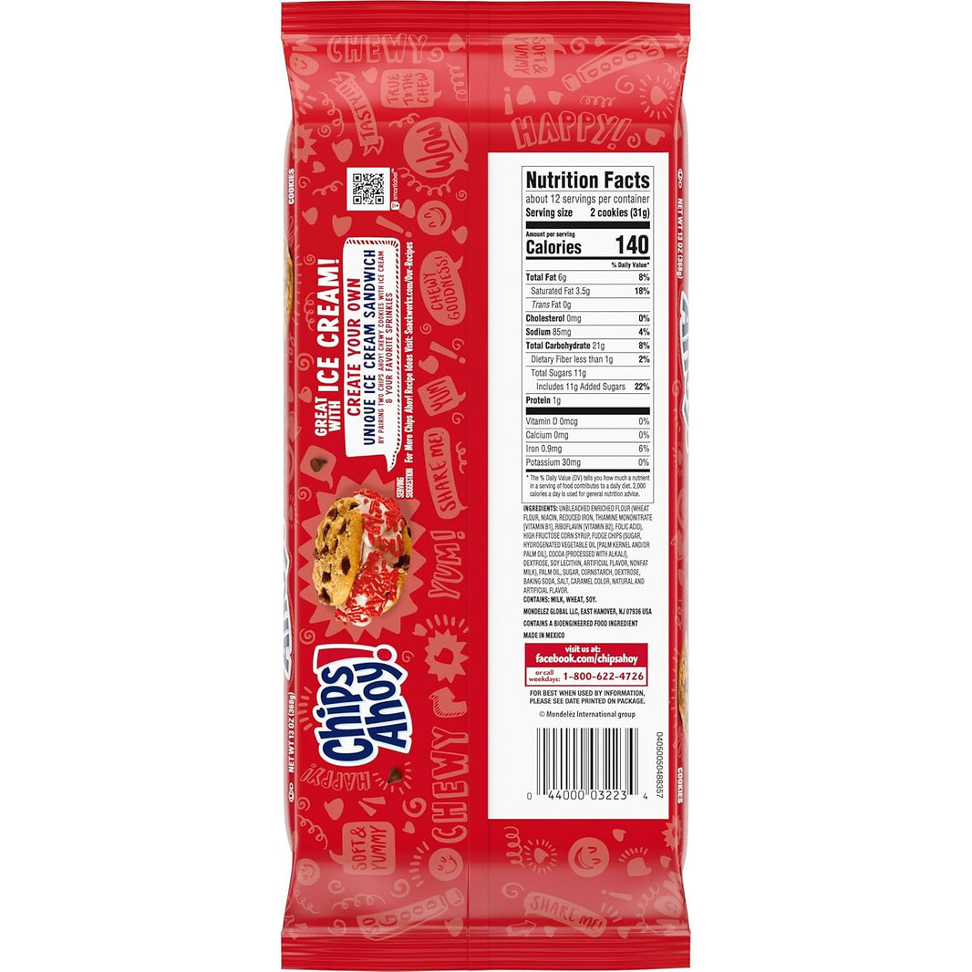NABISCO CHIPS AHOY CHEW COOKIES 368G
