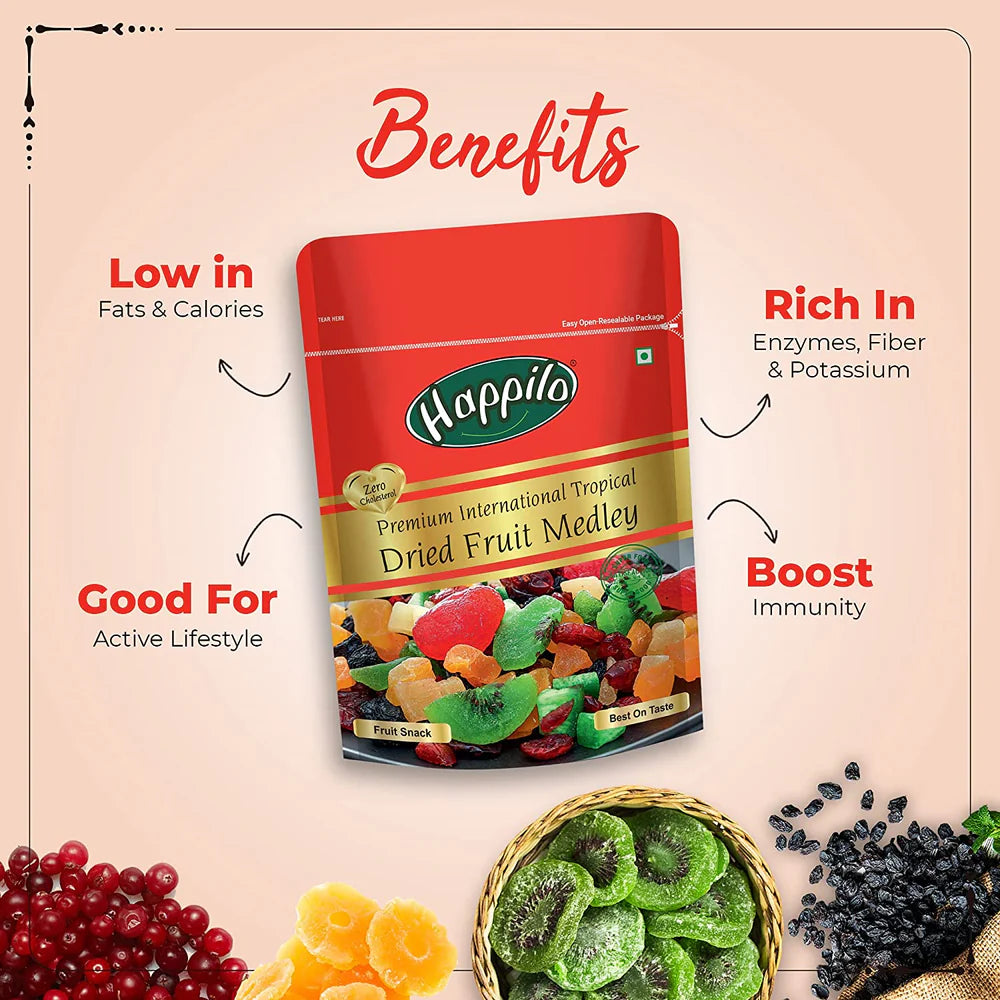 HAPPILO DRIED FRUIT MEDLEY 200 GM
