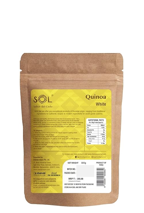 SOL QUINOA WHITE 500 GM