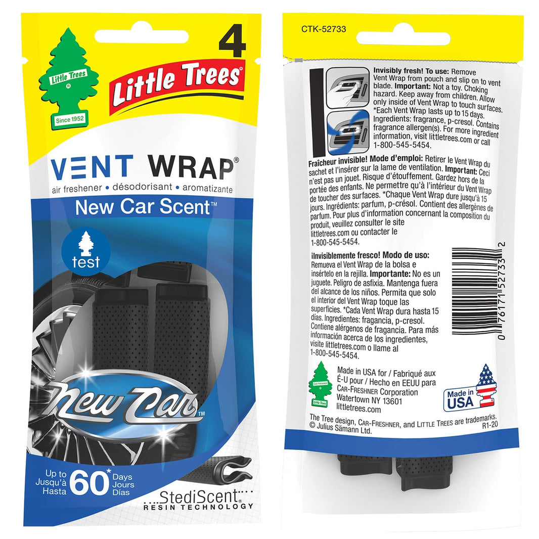 LITTLE TREES VENT WRAP NEW CAR SCENT