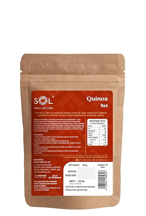 SOL RED QUINOA 500 GM