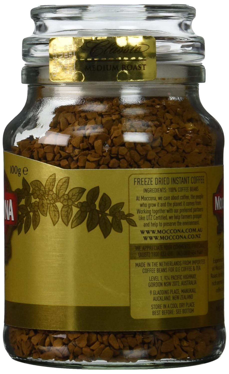 MOCCONA CLASSIC MEDIUM ROAST COFFEE 100 GM