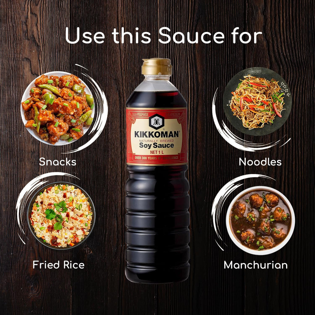 KIKKOMAN SOY SAUCE 1LTR