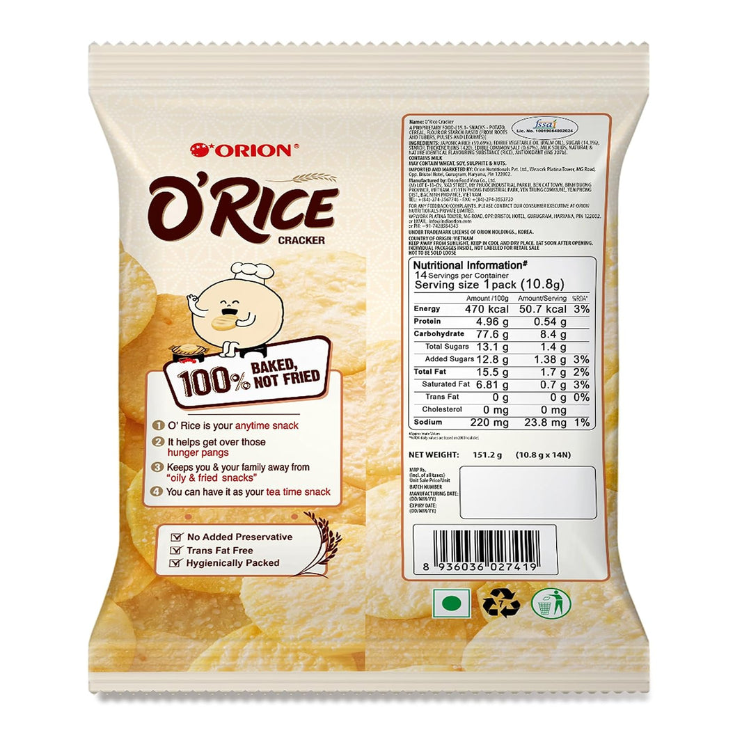ORION O RICE CRACKER 151.2 GM NEW