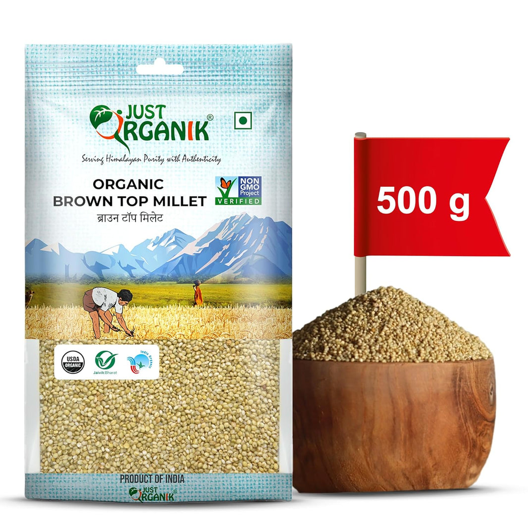 JUST ORGANIK BROWN TOP MILLET 500 GM