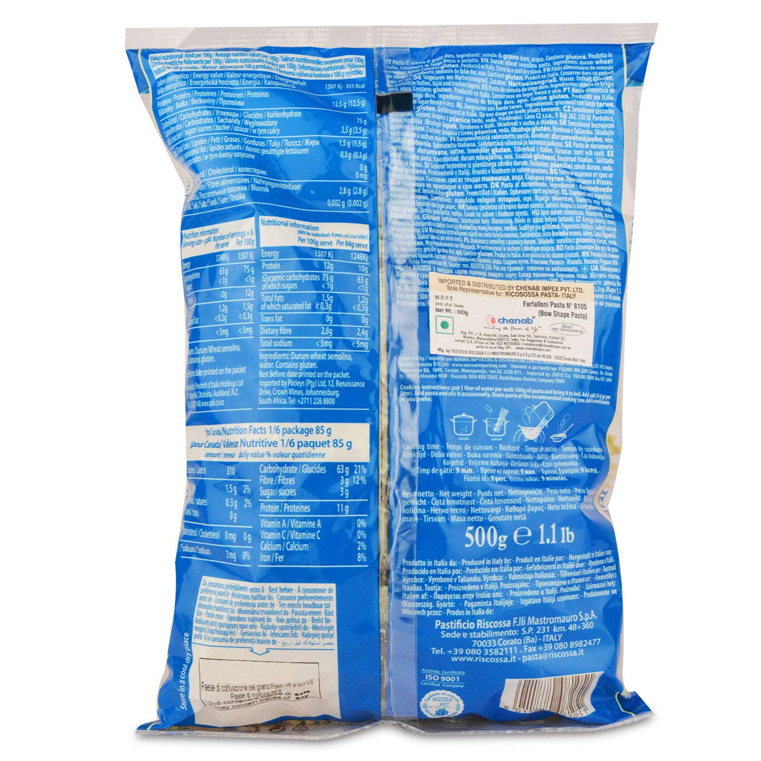 RISCOSSA FARFALLONI PASTA 500 GM