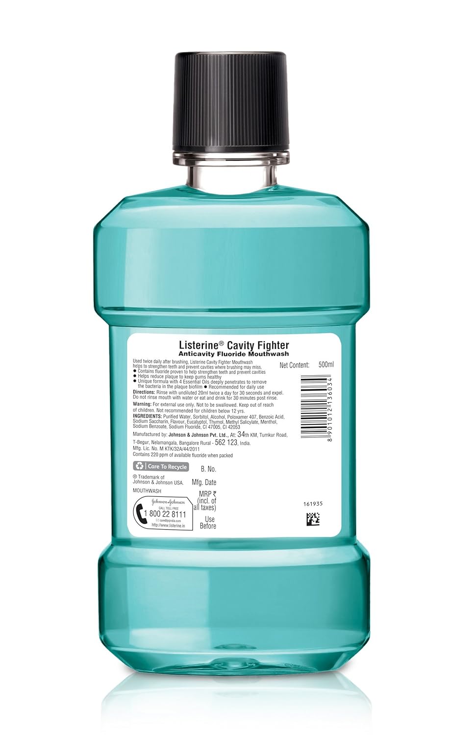 LISTERINE CAVITY FIGHTER 500ML
