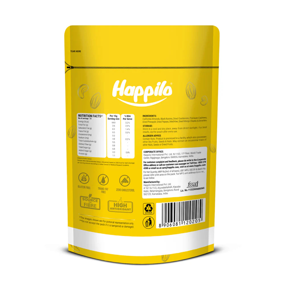 HAPPILO NUTTY TRAIL MIX 200G