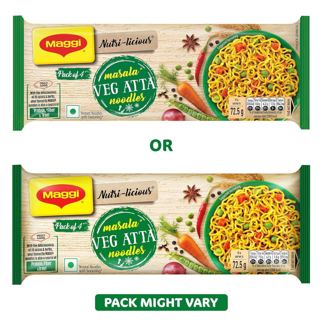 MAGGI MASALA VEG ATTA NOODLES 290G