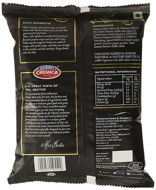 OPERA SPICY BARBECUE CHIPS 55 G