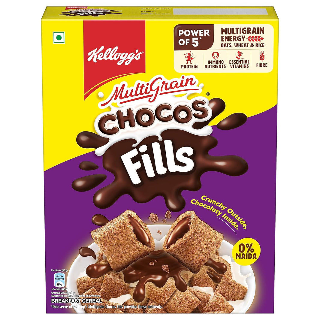 KELLOGS CHOCOS FILLS DOUBLE CHOCLATY 250 GM