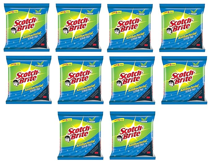SCOTCH BRITE ANTIBACTERIAL SCRUB PAD 3N