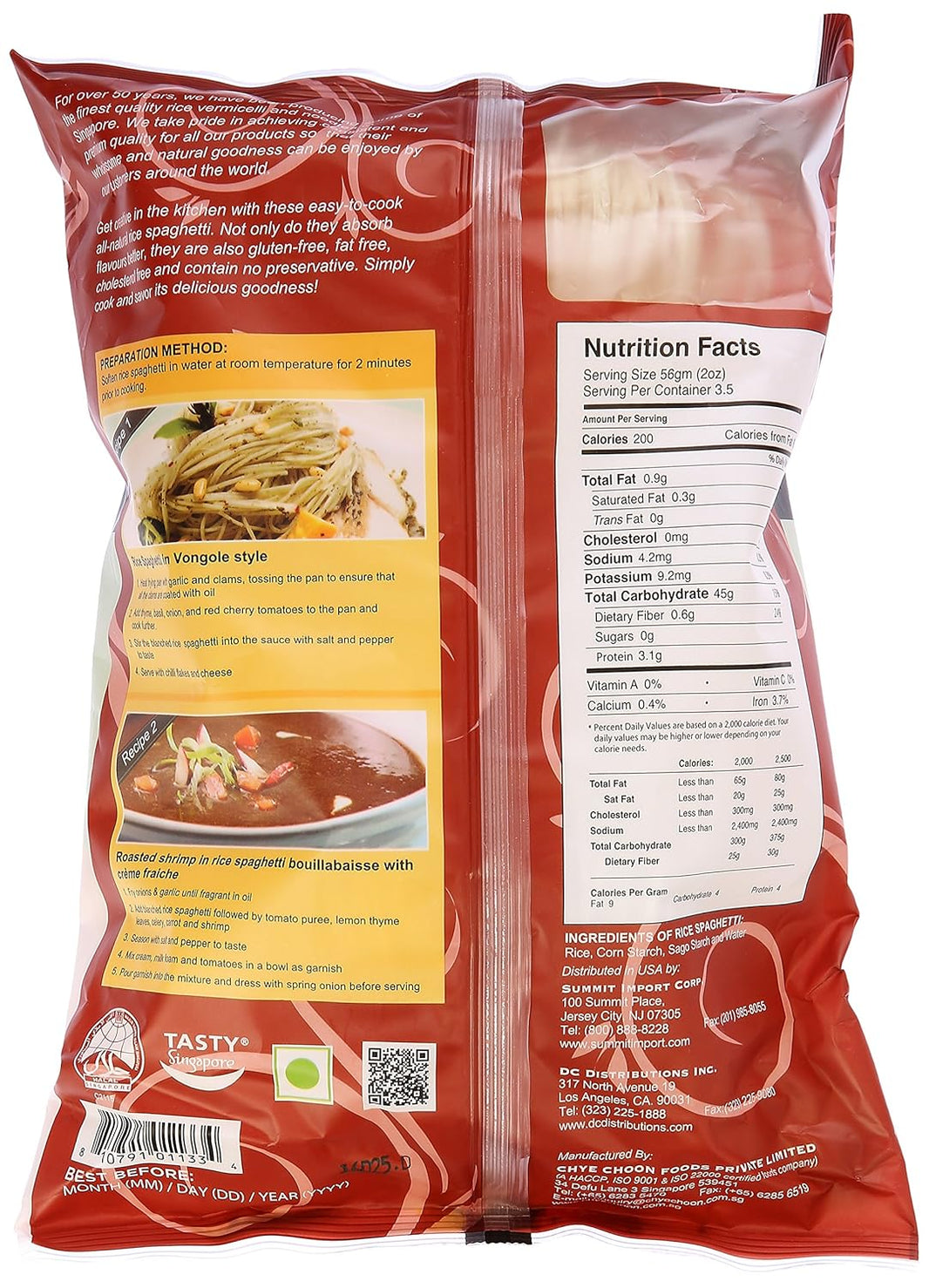 PEACOCK RICE SPAGHETI 200GM