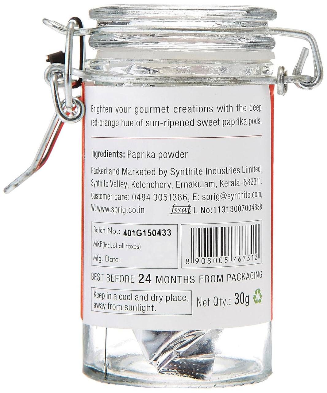 SPRIG SWEET PAPRIKA MILD BT 30g