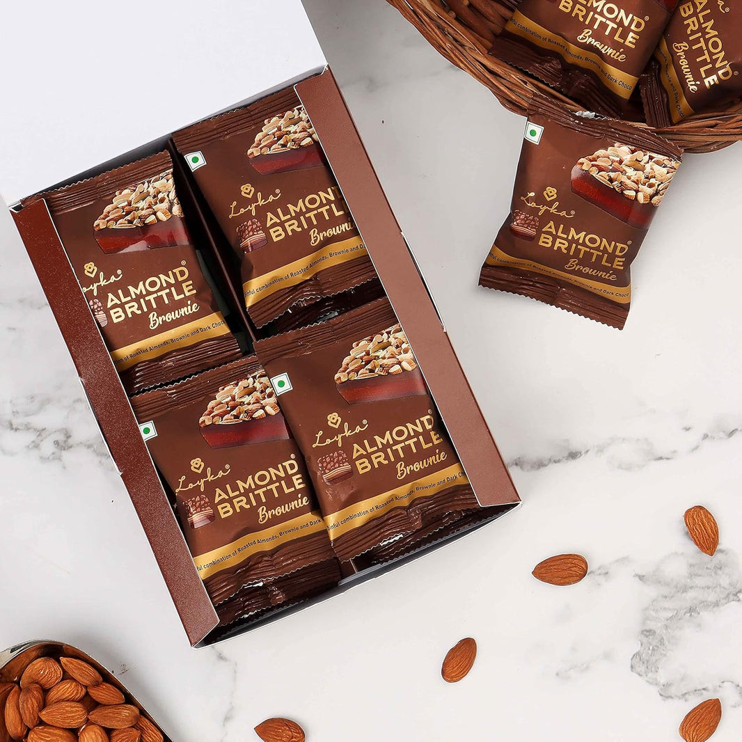 LAYKA ALMOND BRITTLE BROWNIE