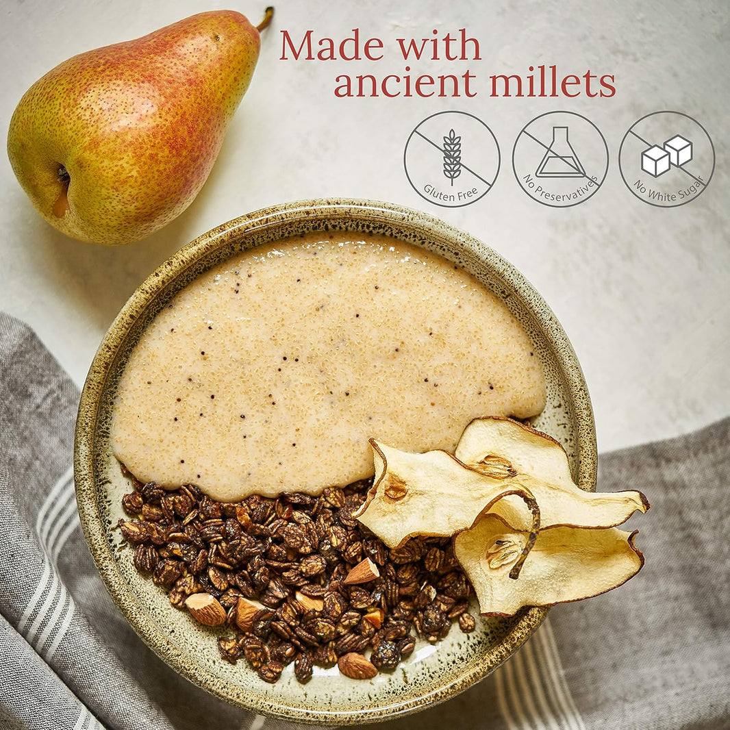 MONSOON HARVEST TOASTED MILLET MUESLI DARK CHOCOLATE AND ORANGE PEEL 250G