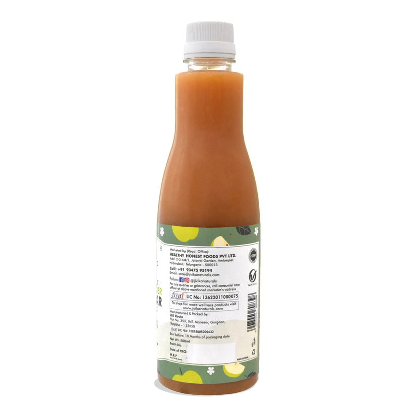 JIVIKA ORG APPLE CIDER VINEGAR WITH THE MOTHER  500 ML