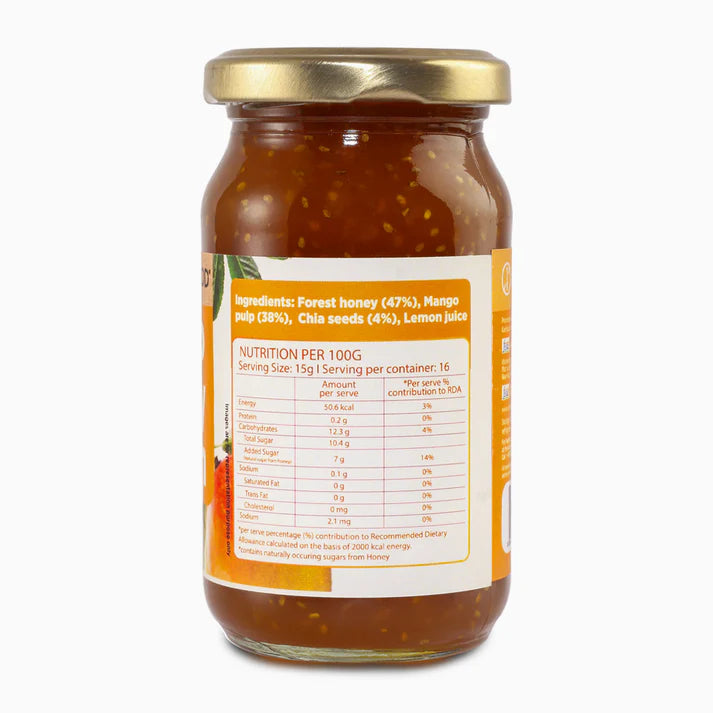 CONSCIOUS FOOD MANGO CHIA SEEDS JAM 250 GM