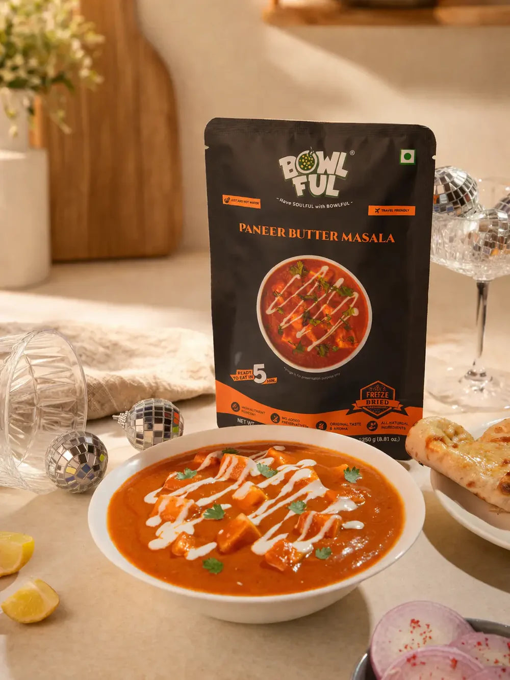 BOWLFUL-JAIN FOOD PANEER BUTTER MASALA