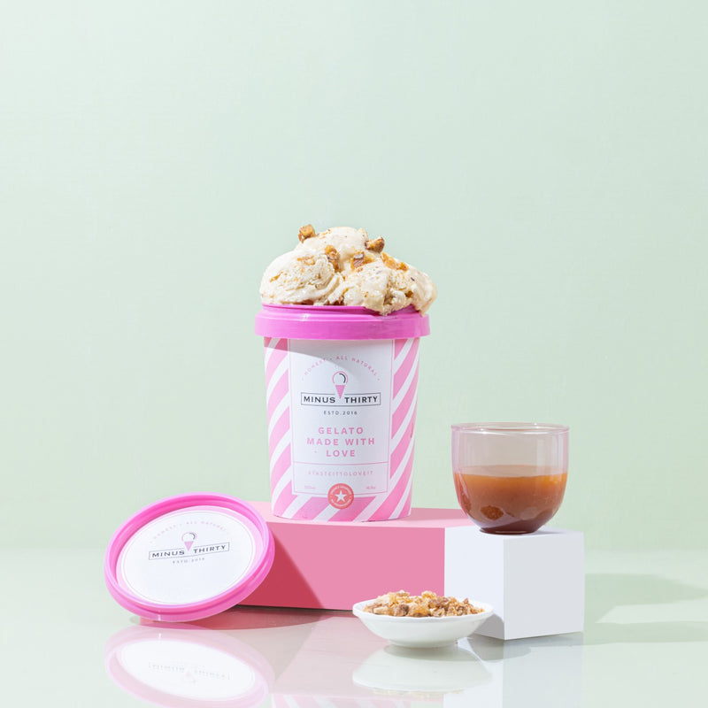 MINUS THIRTY GELATO VEGAN AND SUGARFREE BUTTER SCOTCH 500 ML