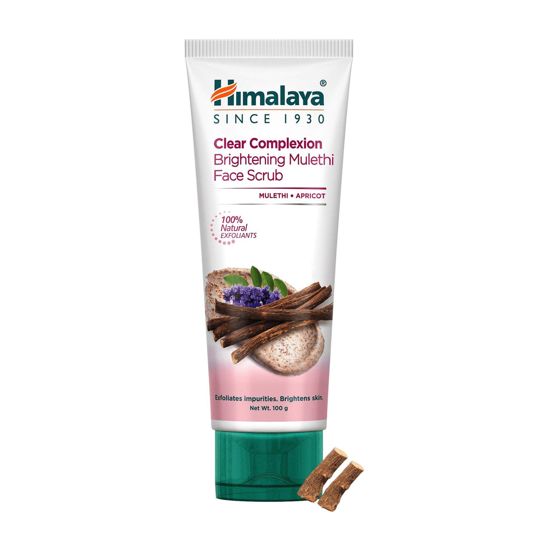 HIMALAYA CLEAR COMPLEXTION BRIGHTENING MULETHI FACE SCRUB 100 GM