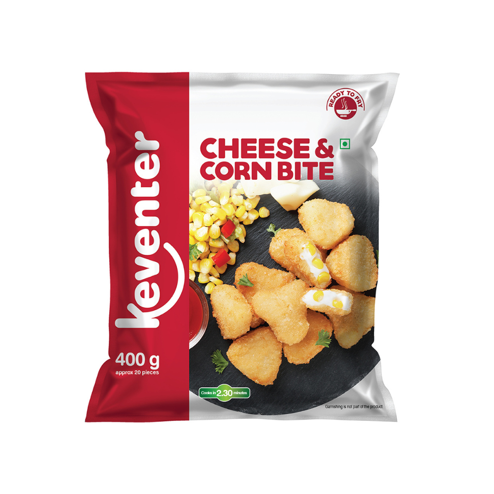 KEVENTER CHEESE & CORN BITE 400G
