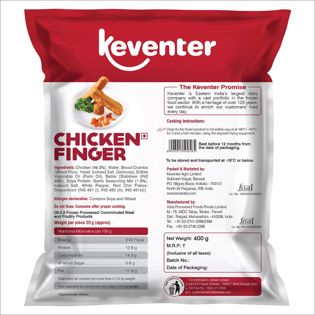KEVENTER CHICKEN FINGER 400G