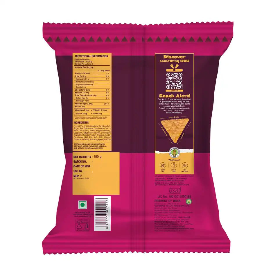 CORNITOS SWEET CHILLIS NACHO CHIPS 77 GM