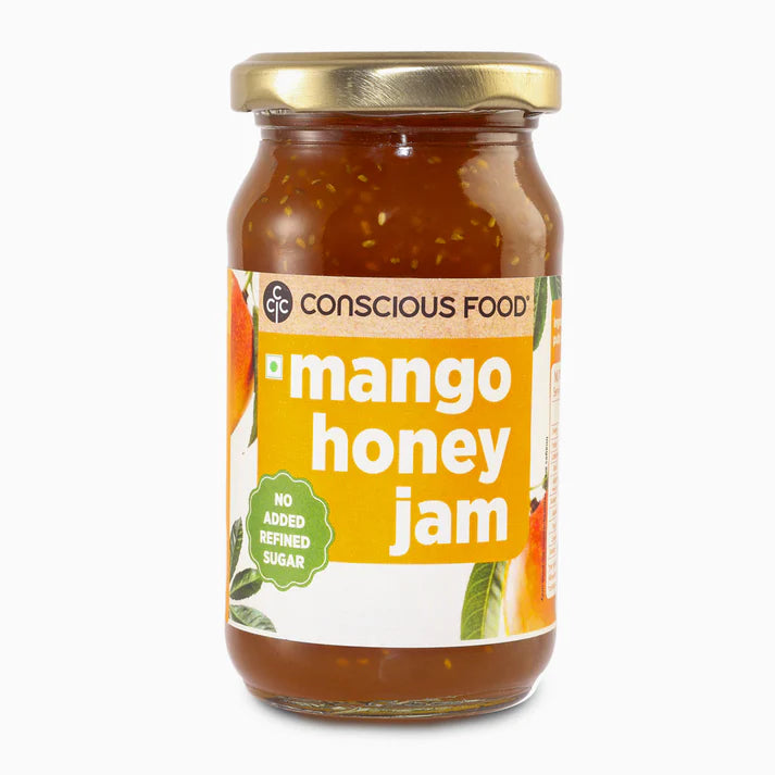 CONSCIOUS FOOD MANGO CHIA SEEDS JAM 250 GM