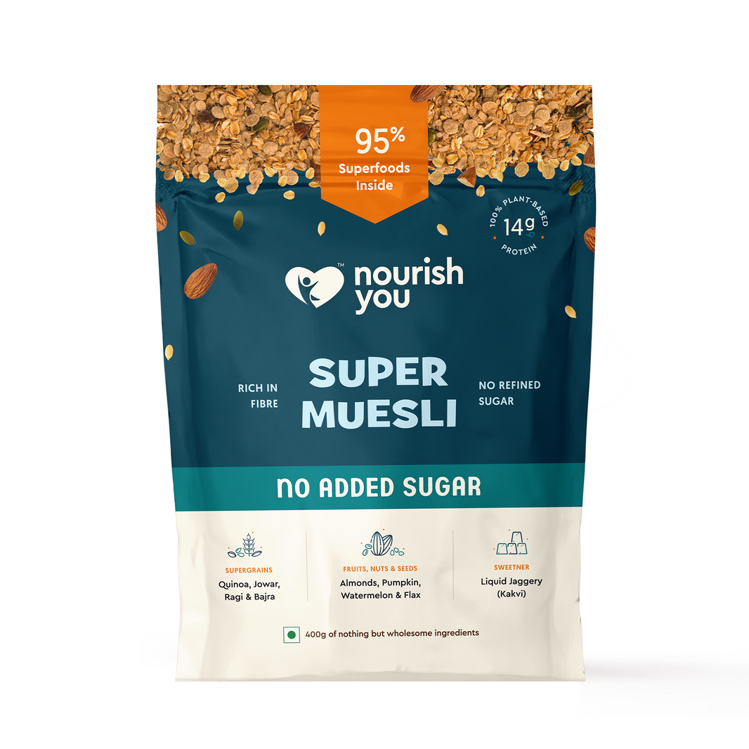 NOURISH YOU SUPER MUSELI NO ADDED SUGAR 400GM
