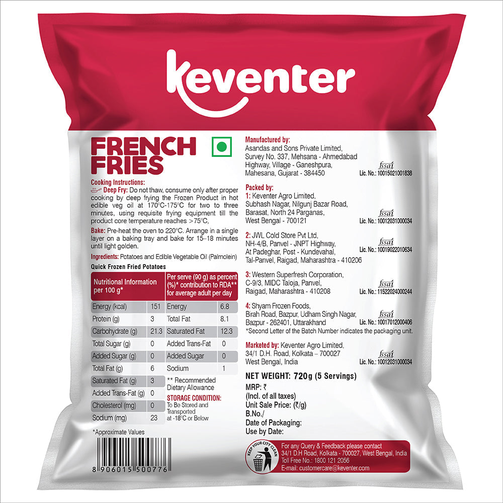 KEVENTER FRENCH FRIES