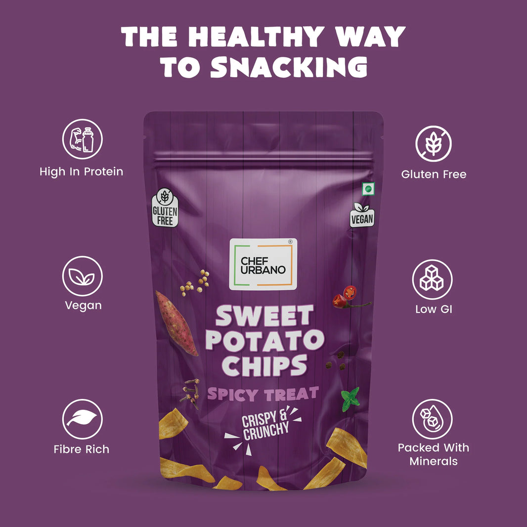 CHEF URBANO SWEET POTATO CHIPS 75 GMS