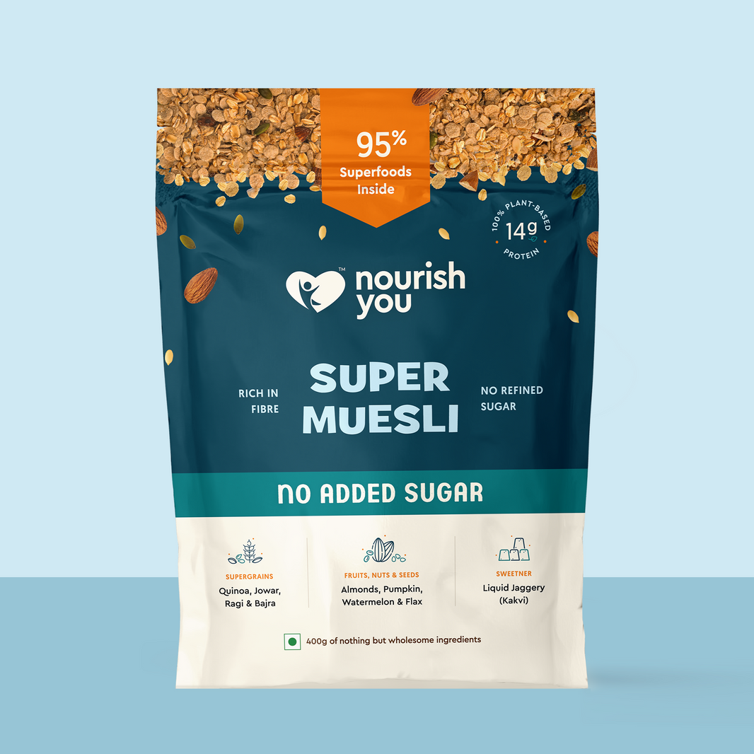 NOURISH YOU SUPER MUSELI NO ADDED SUGAR 400GM