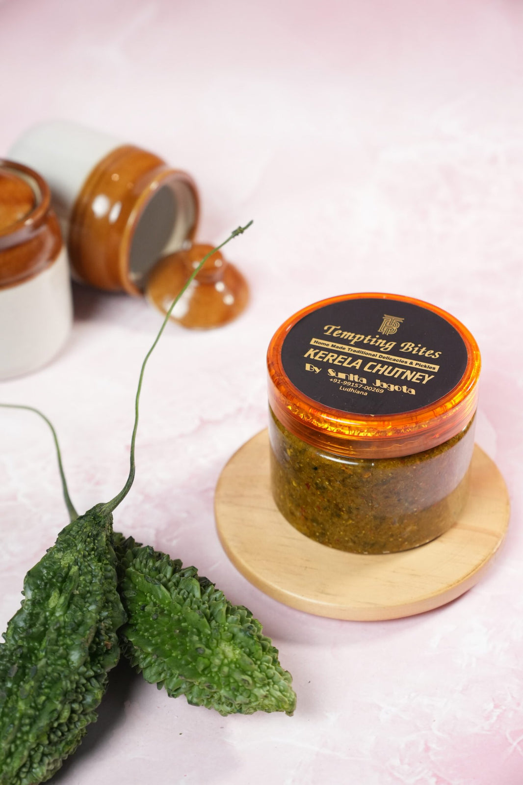 TEMPTING BITES KARELA CHUTNEY 500 GM