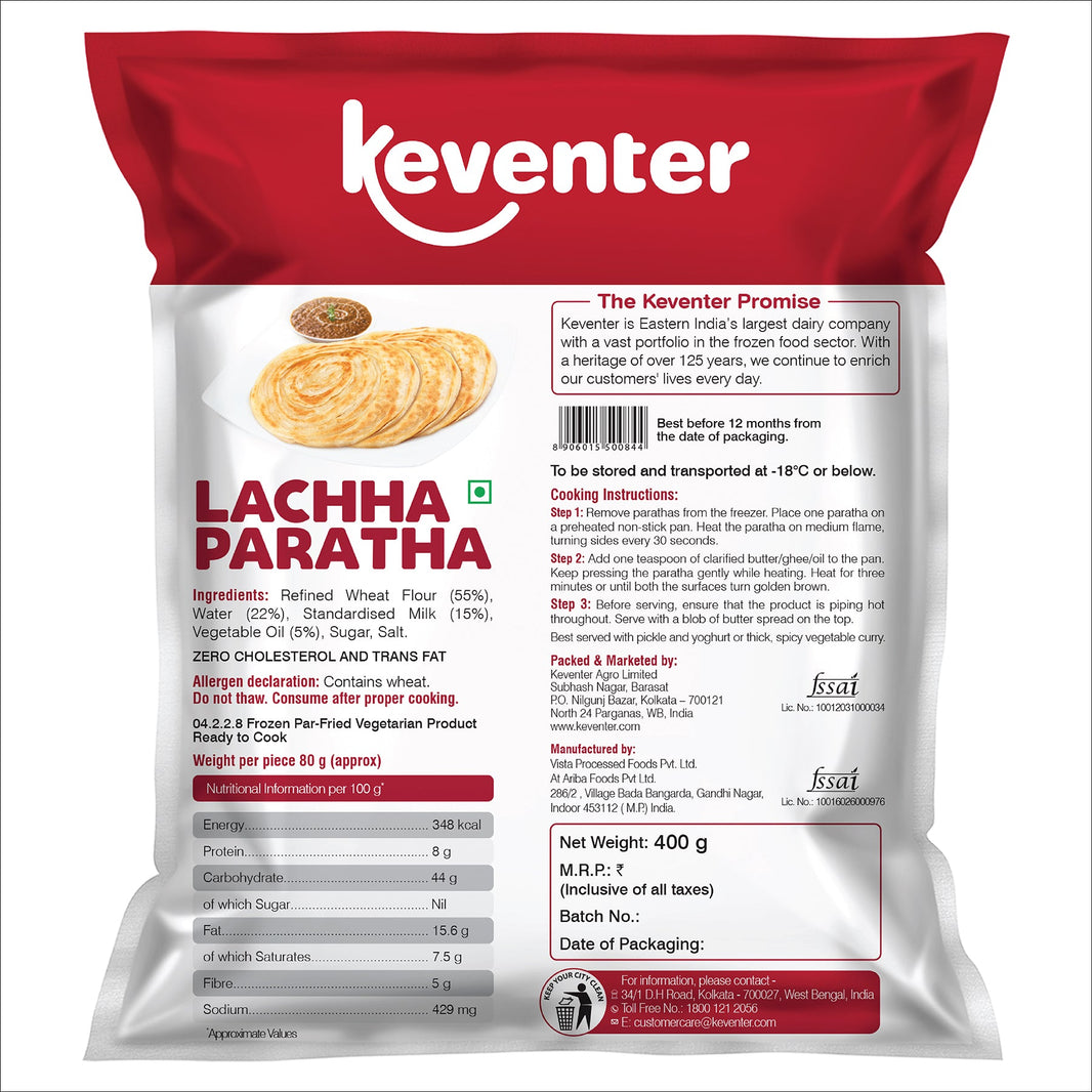 KEVENTER LACHHA PARATHA 400GM