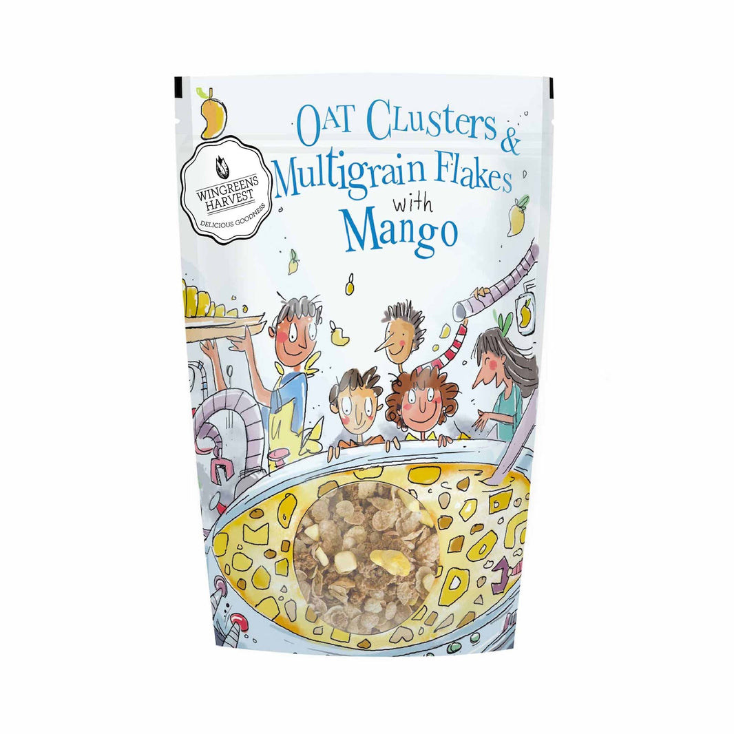 MONSOON HARVEST OAT CLUSTERS & MULTIGRAIN FLAKES WITH MANGO 350G