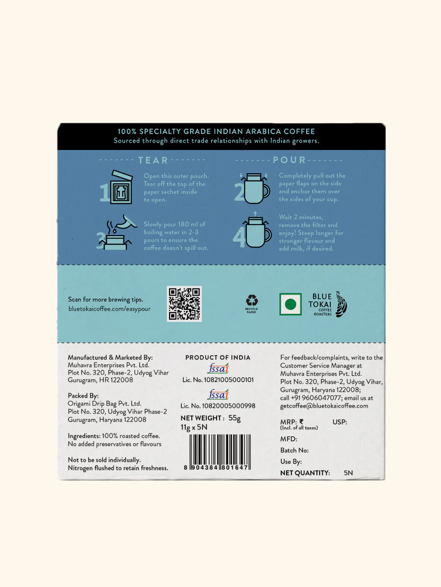 BLUE TOKAI EASY POUR JACARANDA BLEND PACK 5
