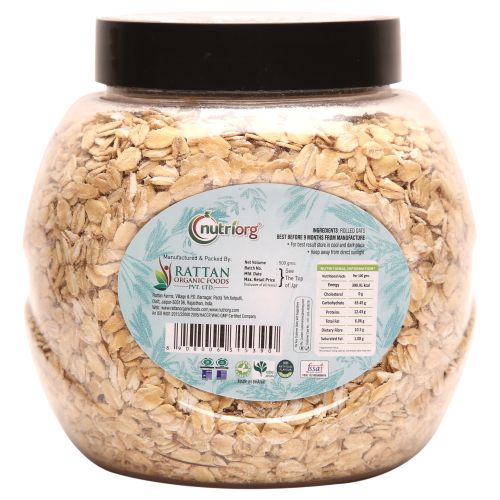 NUTRIORG ROLLED OATS 500G