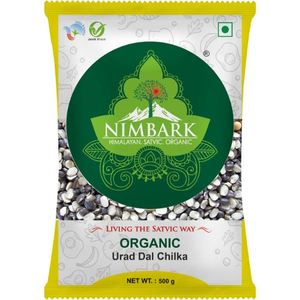 NIMBARK ORGANIC URAD DAL CHILKA 500G