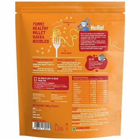 SLURP FARM MILLET NOODLES CURRY MASALA 192 GM