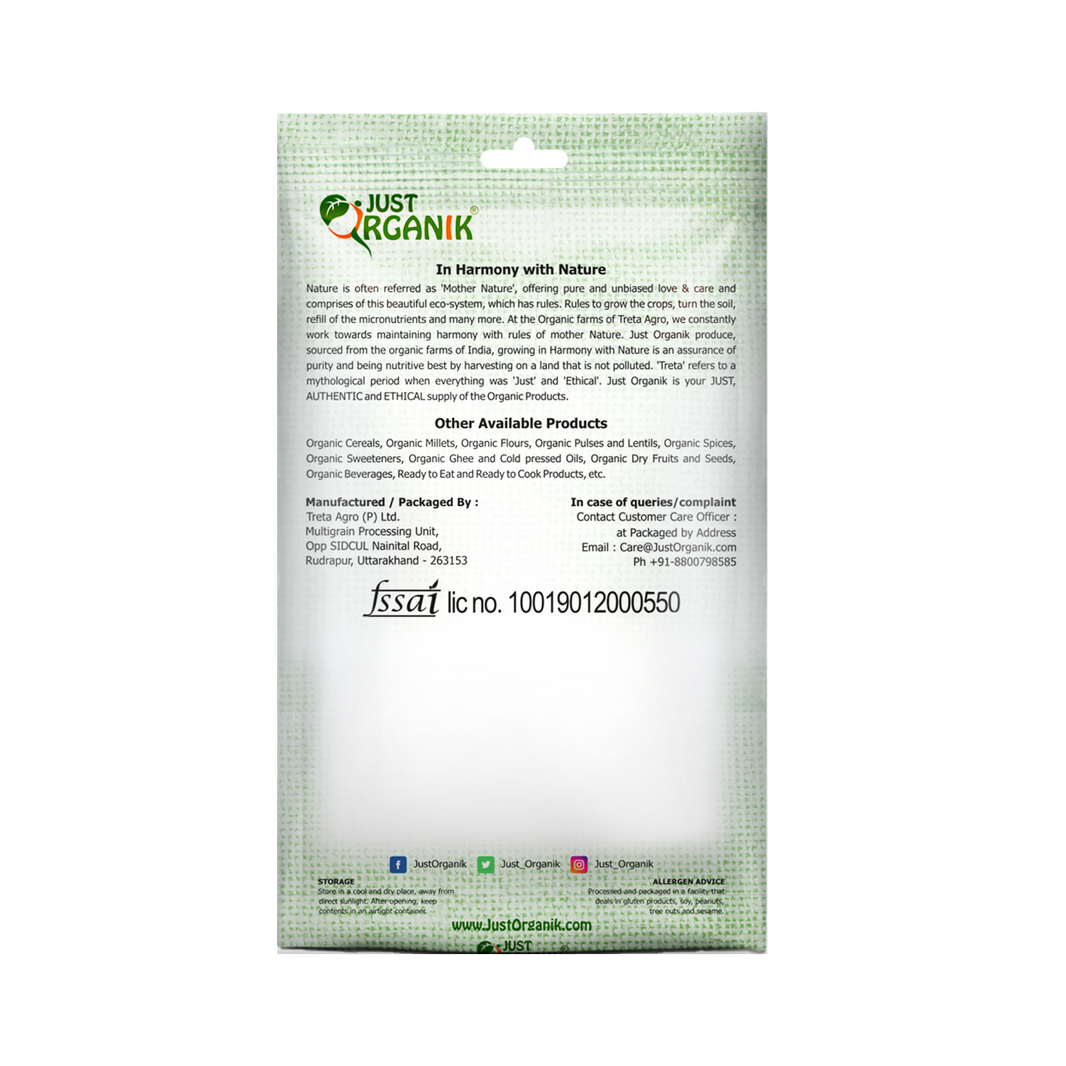 JUST ORGANIC BROWN SONA MASOORI RICE 1KG
