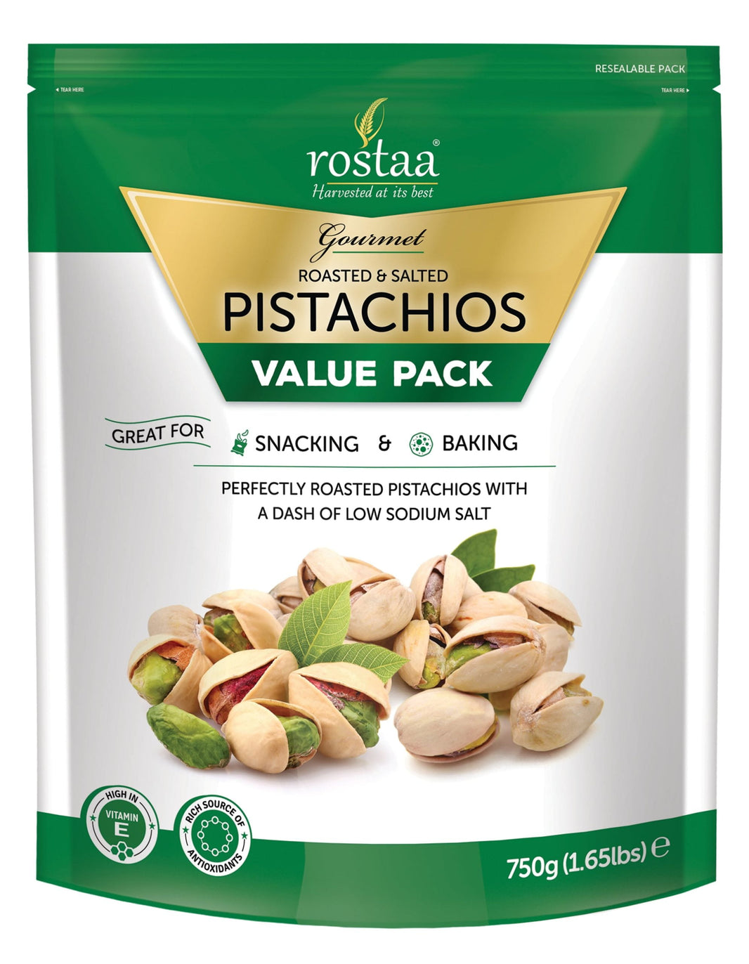 ROSTAA ROASTED & SALTED PISTACHIOS